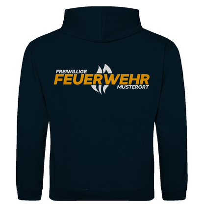 Herren Hoodie - Flamme Freiwillige Feuerwehr Gelb [Personalisierbar]