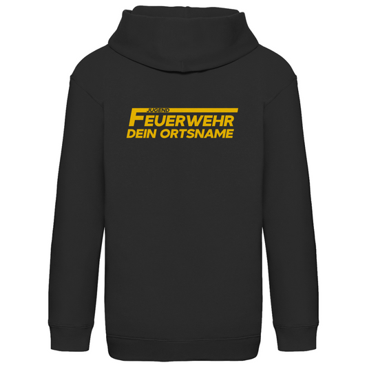Kinder Hoodie - Jugendfeuerwehr Gelb [Personalisierbar]