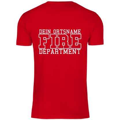 Herren T-Shirt - Fire Department (Personalisierbar)