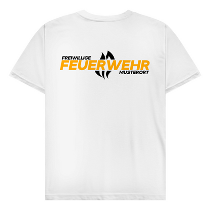 Herren T-Shirt - Flamme Freiwillige Feuerwehr Gelb [Personalisierbar]