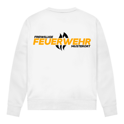 Damen Sweatshirt - Flamme Freiwillige Feuerwehr Gelb [Personalisierbar]