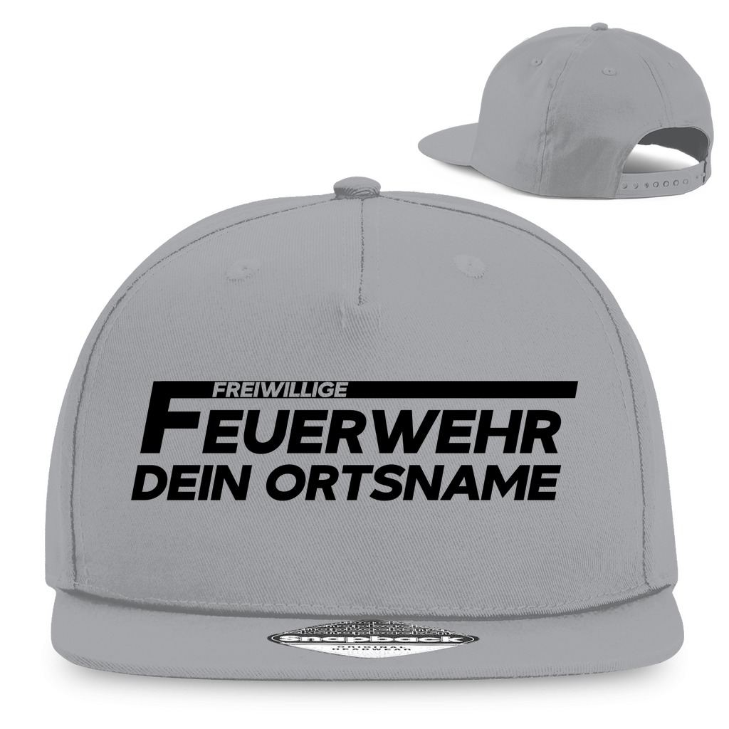 Snapback Rapper Cap - Freiwillige Feuerwehr (Personalisierbar)