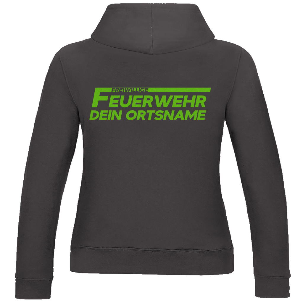 Damen Hoodie - Freiwillige Feuerwehr Grün [Personalisierbar]