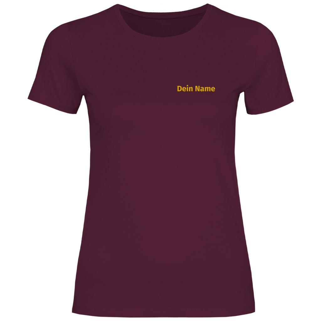 Damen T-Shirt - Freiwillige Feuerwehr Gelb [Personalisierbar]
