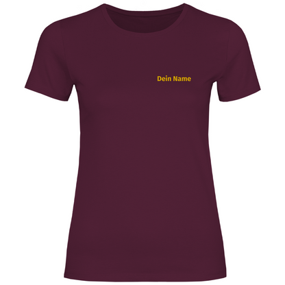 Damen T-Shirt - Freiwillige Feuerwehr Gelb [Personalisierbar]