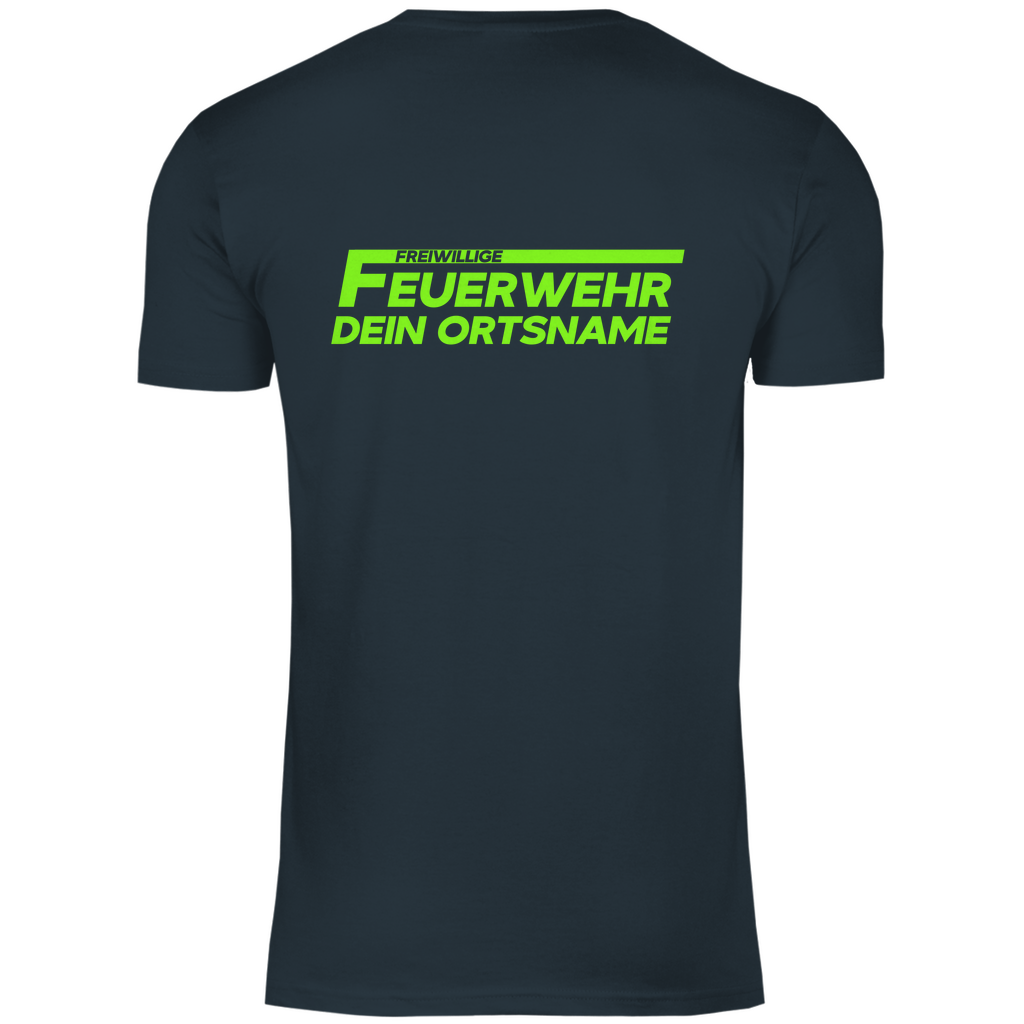 Herren T-Shirt - Freiwillige Feuerwehr Grün (Personalisierbar)