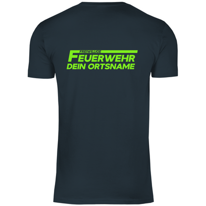 Herren T-Shirt - Freiwillige Feuerwehr Grün (Personalisierbar)