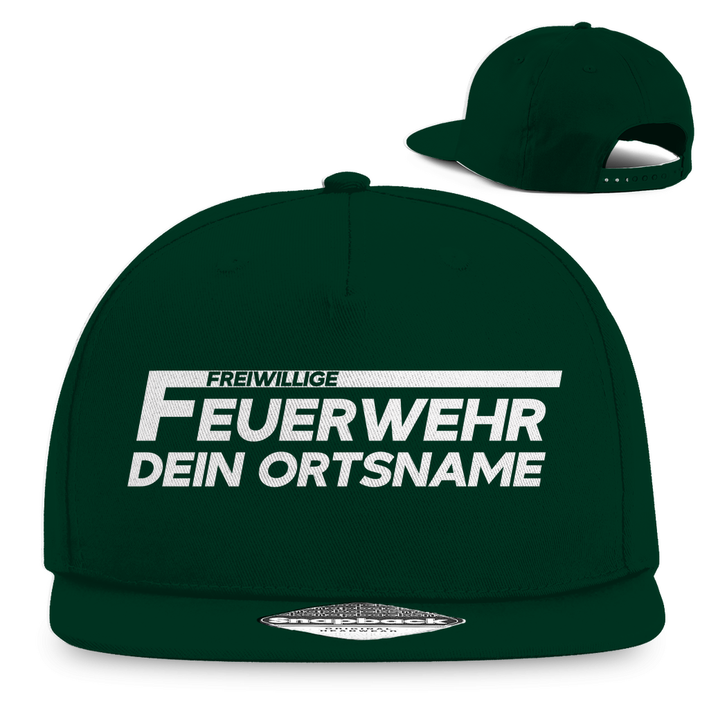 Snapback Rapper Cap - Freiwillige Feuerwehr (Personalisierbar)