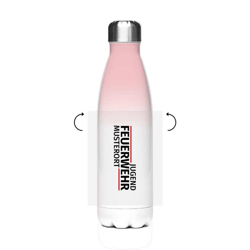 Edelstahl-Thermoflasche - Modern Jugendfeuerwehr [Personalisierbar]