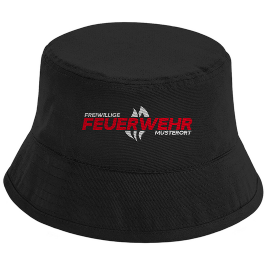 Bucket Hat - Flamme Freiwillige Feuerwehr Rot [Personalisierbar]