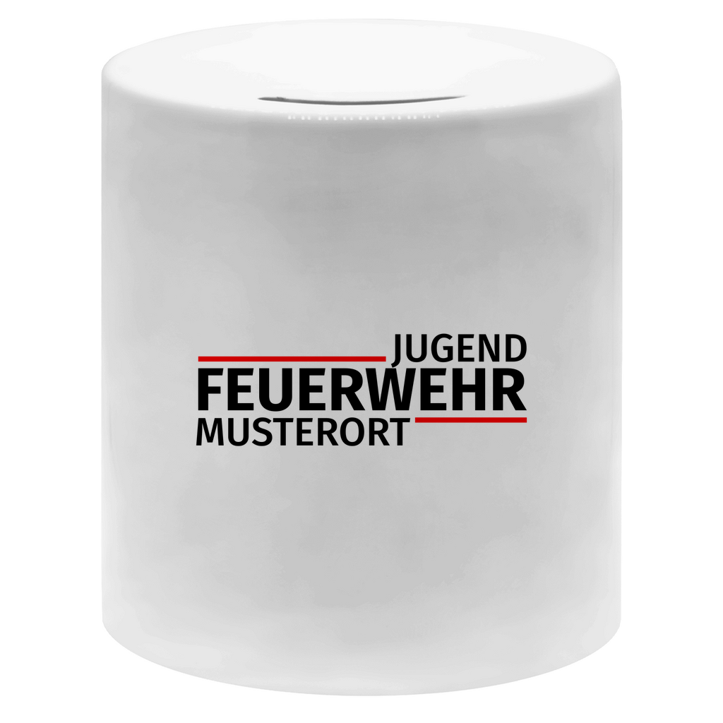 Spardose - Modern Jugendfeuerwehr [Personalisierbar]