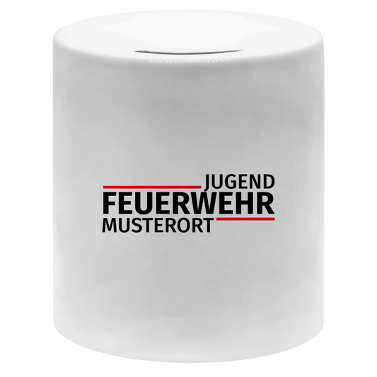 Spardose - Modern Jugendfeuerwehr [Personalisierbar]