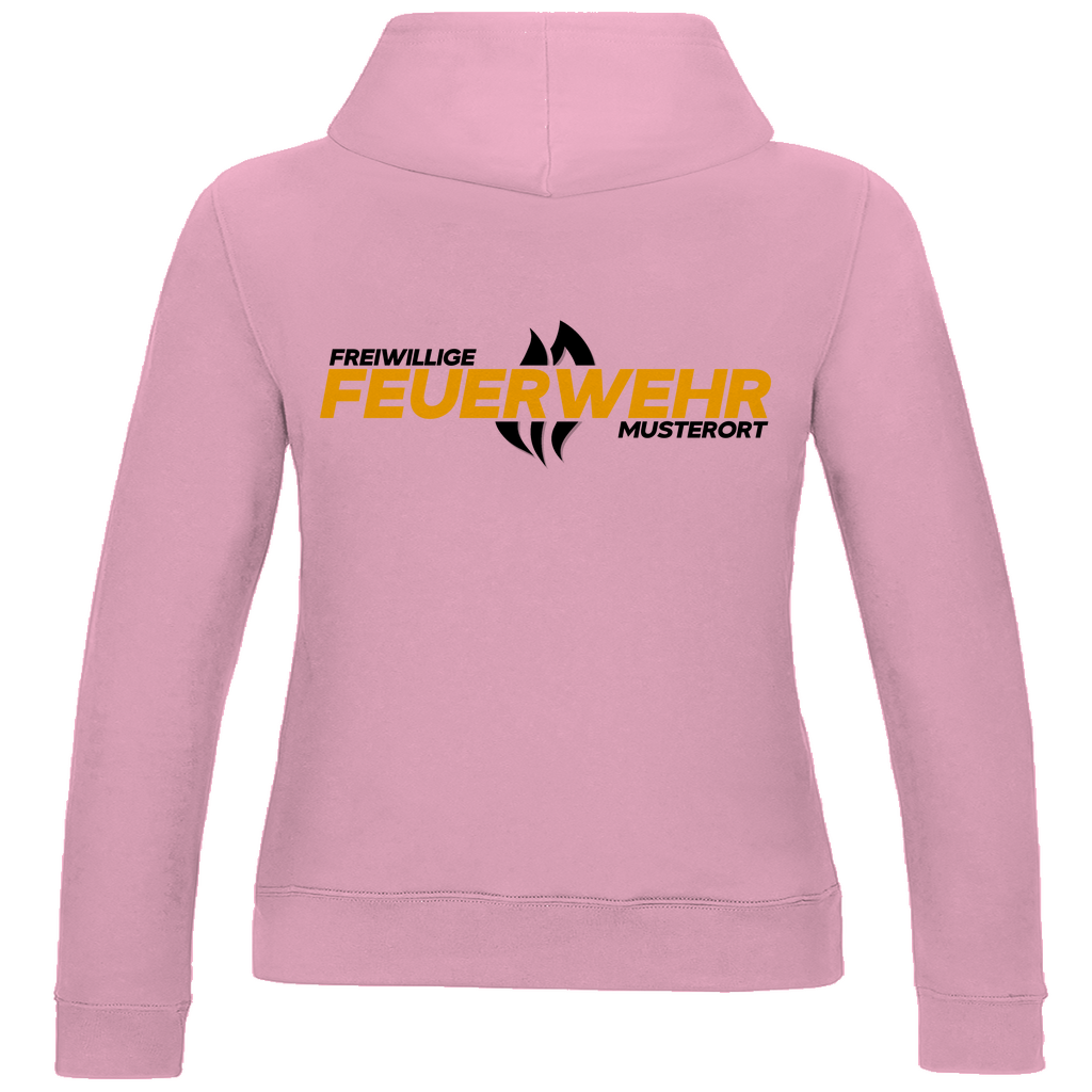 Damen Hoodie - Flamme Freiwillige Feuerwehr Gelb [Personalisierbar]