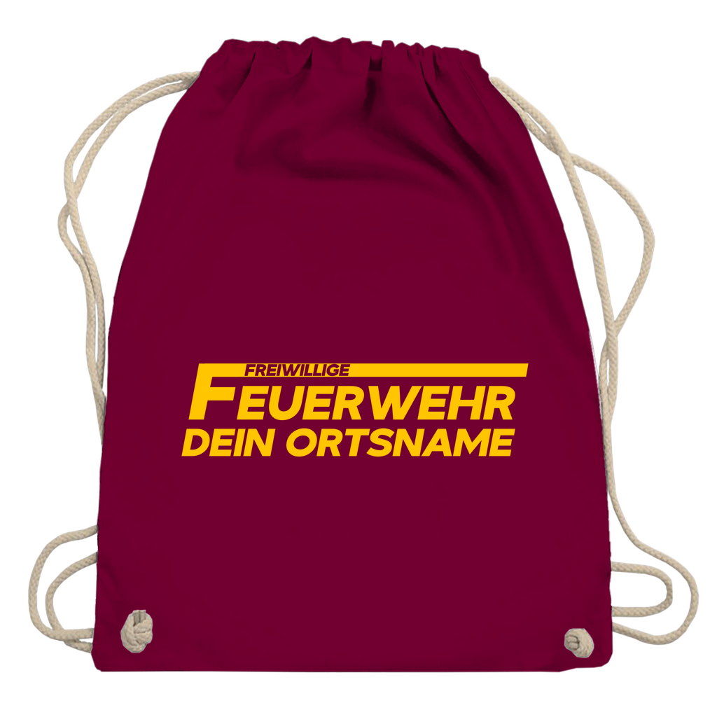Turnbeutel - Freiwillige Feuerwehr Gelb [Personalisierbar]