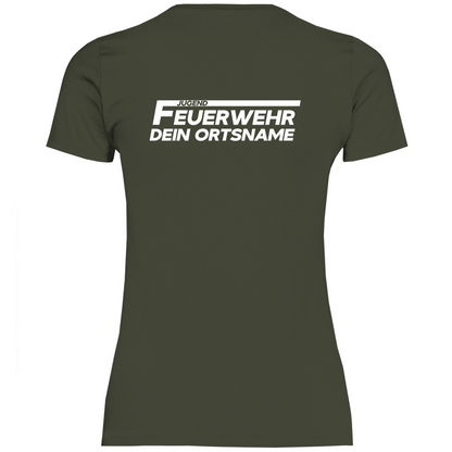 Damen T-Shirt - Jugendfeuerwehr [Personalisierbar]