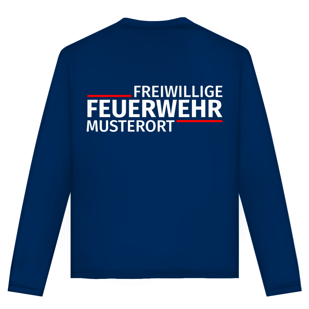 Unisex Langarmshirt - Modern Freiwillige Feuerwehr [Personalisierbar]