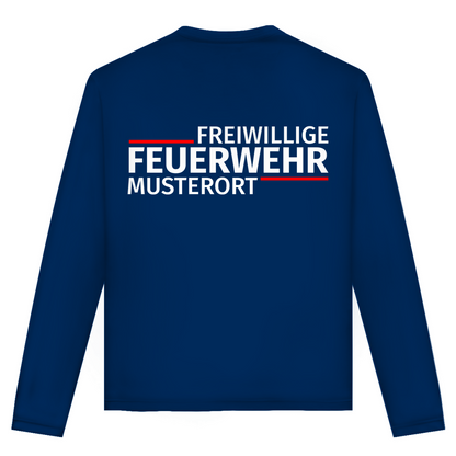 Unisex Langarmshirt - Modern Freiwillige Feuerwehr [Personalisierbar]