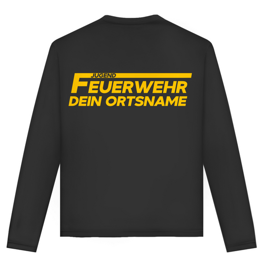 Unisex Langarmshirt - Jugendfeuerwehr Gelb [Personalisierbar]