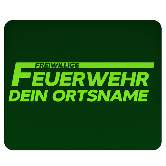 Mousepad - Freiwillige Feuerwehr Grün [Personalisierbar]