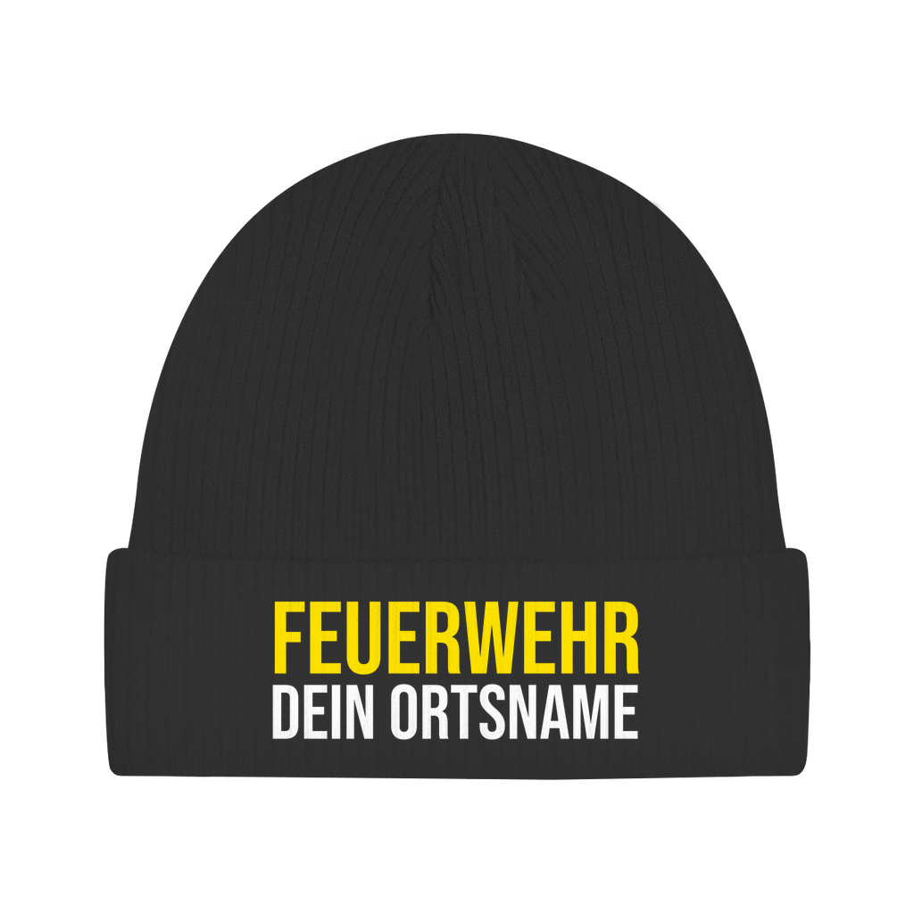 Beanie - Feuerwehr Schriftzug (Personalisierbar)
