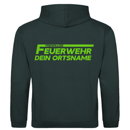 Herren Hoodie - Freiwillige Feuerwehr Grün (Personalisierbar)