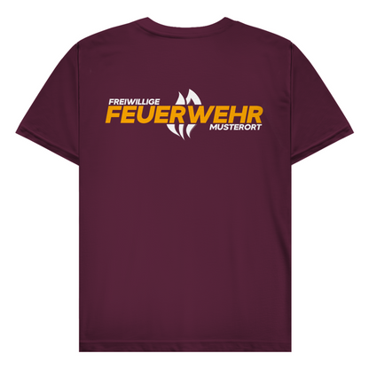 Herren T-Shirt - Flamme Freiwillige Feuerwehr Gelb [Personalisierbar]