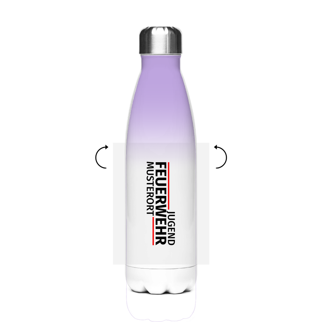 Edelstahl-Thermoflasche - Modern Jugendfeuerwehr [Personalisierbar]