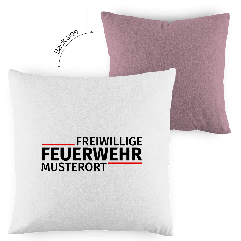 Kopfkissen zweifarbig - Modern Freiwillige Feuerwehr [Personalisierbar]