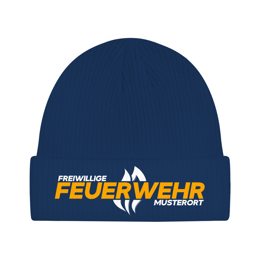 Beanie - Flamme Freiwillige Feuerwehr Gelb [Personalisierbar]