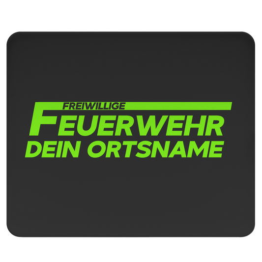 Mousepad - Freiwillige Feuerwehr Grün (Personalisierbar)