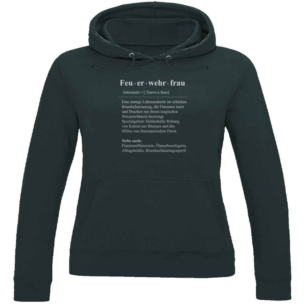 Damen Hoodie - Feuerwehrfrau Definition