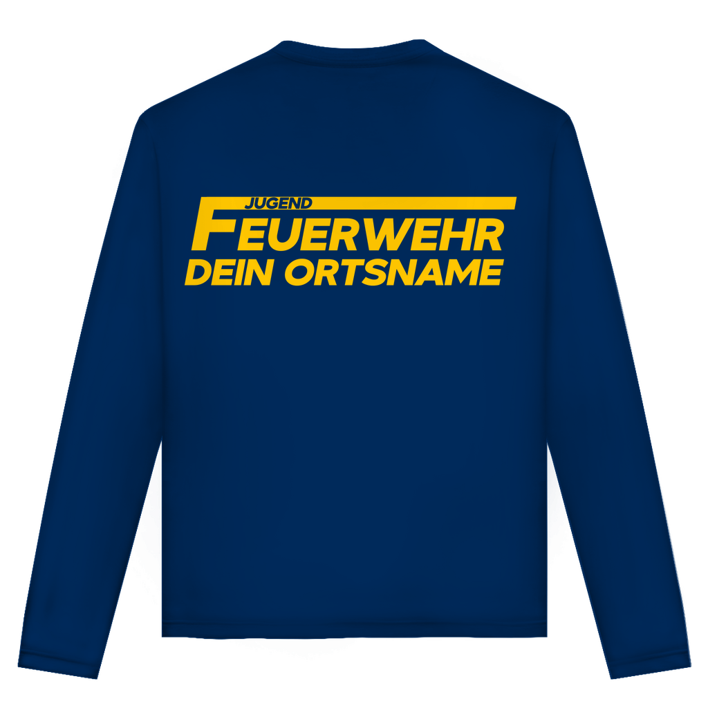 Unisex Langarmshirt - Jugendfeuerwehr Gelb [Personalisierbar]