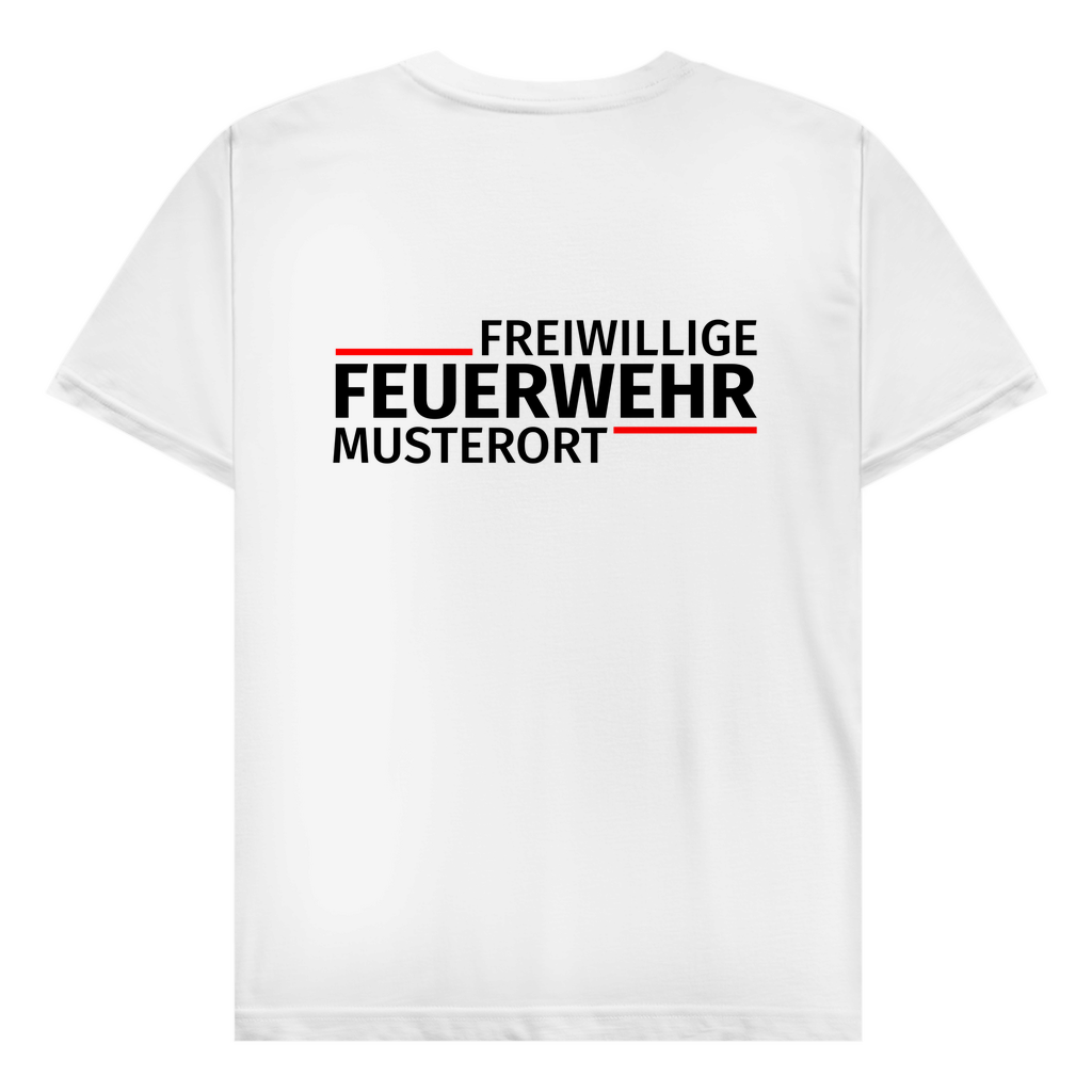 Herren T-Shirt - Modern Freiwillige Feuerwehr [Personalisierbar]