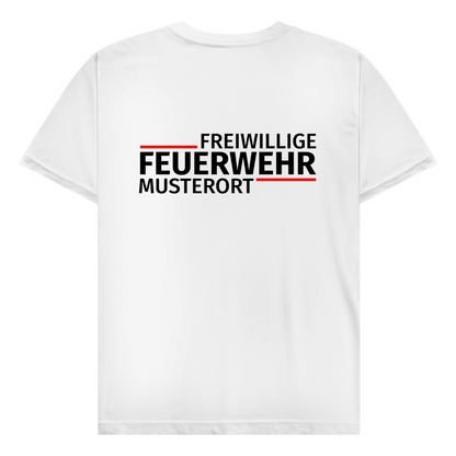 Herren T-Shirt - Modern Freiwillige Feuerwehr [Personalisierbar]