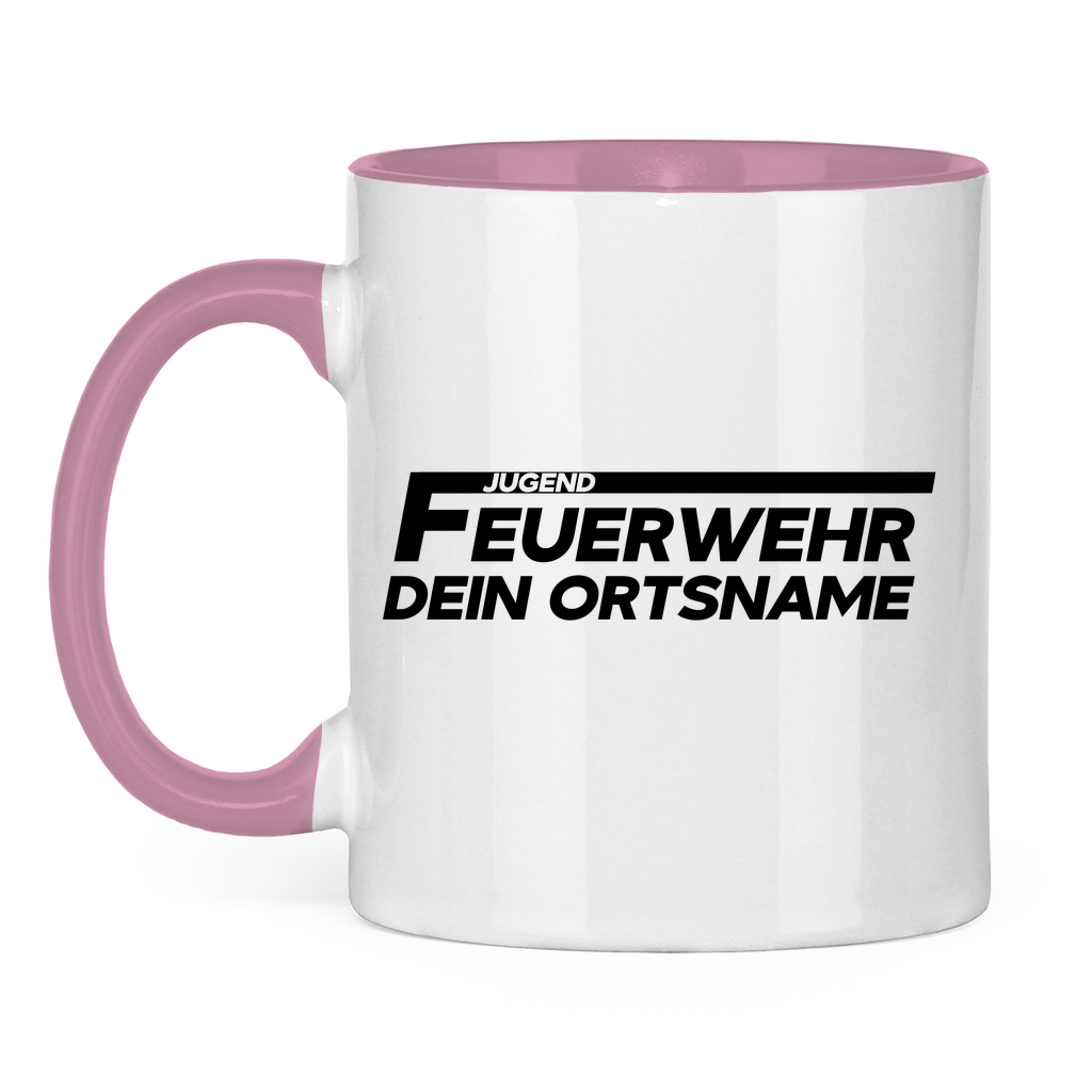 Tasse zweifarbig - Jugendfeuerwehr [Personalisierbar]