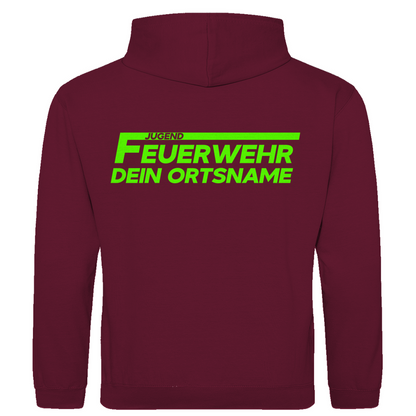 Herren Hoodie - Jugendfeuerwehr Grün [Personalisierbar]