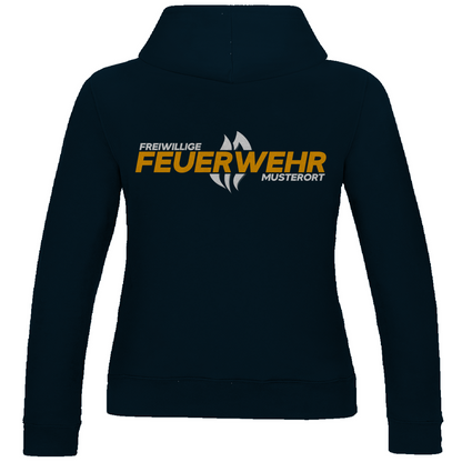 Damen Hoodie - Flamme Freiwillige Feuerwehr Gelb [Personalisierbar]