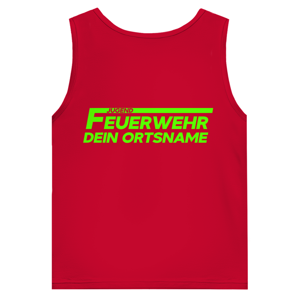 Herren Tank Top - Jugendfeuerwehr Grün [Personalisierbar]