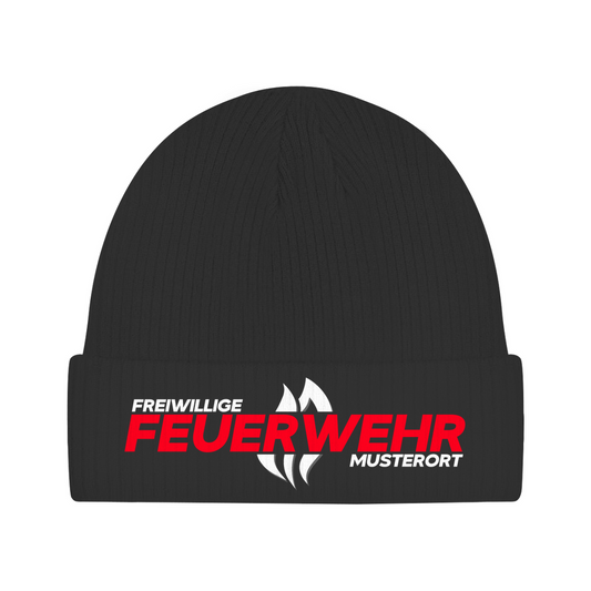 Beanie - Flamme Freiwillige Feuerwehr Rot [Personalisierbar]