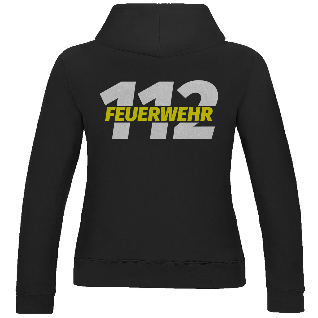 Damen Hoodie - 112 Feuerwehr Gelb