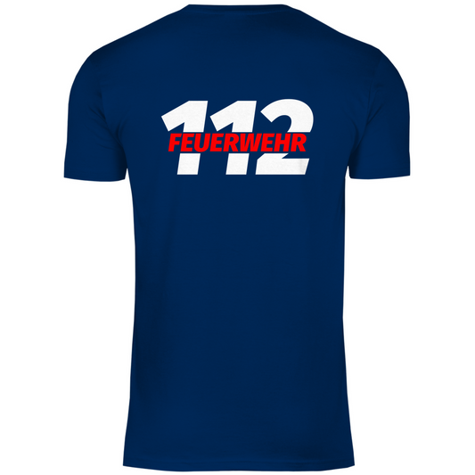 Herren T-Shirt - 112 Feuerwehr Rot