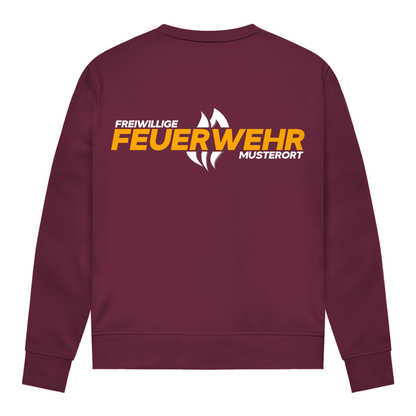 Damen Sweatshirt - Flamme Freiwillige Feuerwehr Gelb [Personalisierbar]