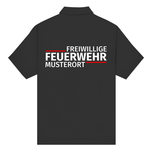 Unisex Poloshirt - Modern Freiwillige Feuerwehr (Personalisierbar)