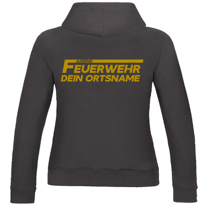 Damen Hoodie - Jugendfeuerwehr Gelb [Personalisierbar]