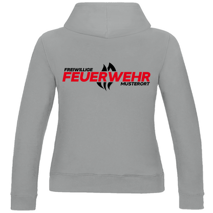 Damen Hoodie - Flamme Freiwillige Feuerwehr Rot [Personalisierbar]