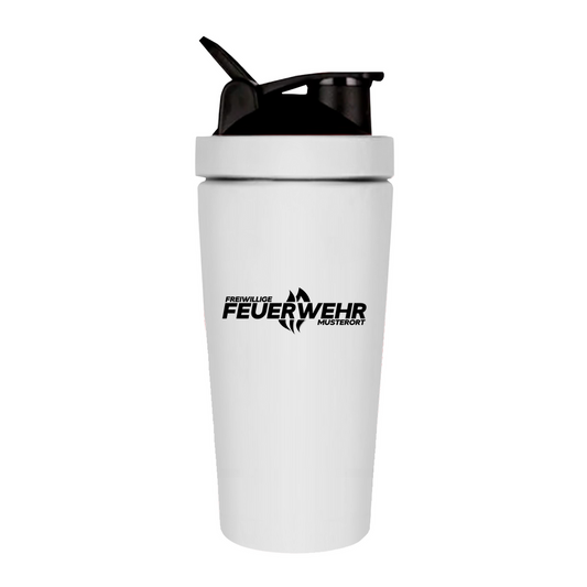 Fitness Shaker - Flamme Freiwillige Feuerwehr Schwarz [Personalisierbar]