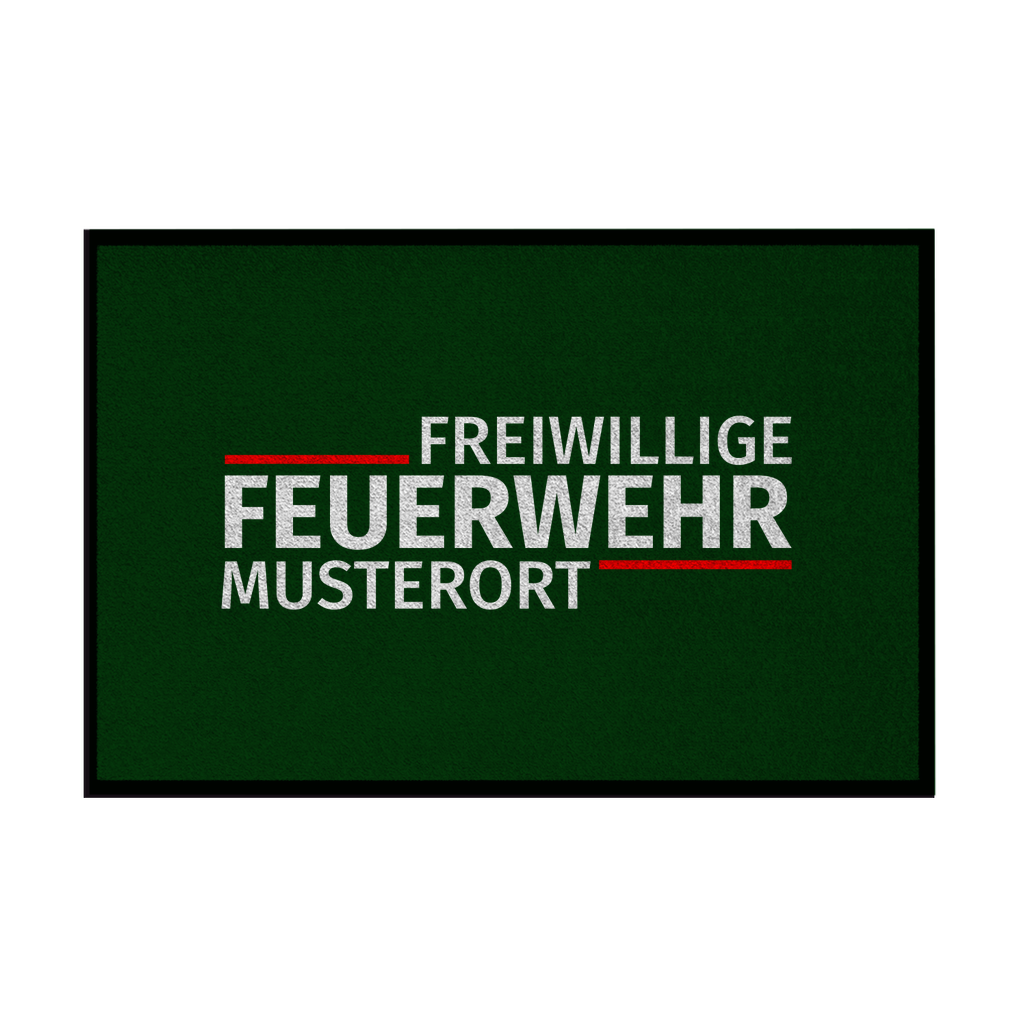 Fußmatte - Modern Freiwillige Feuerwehr [Personalisierbar]