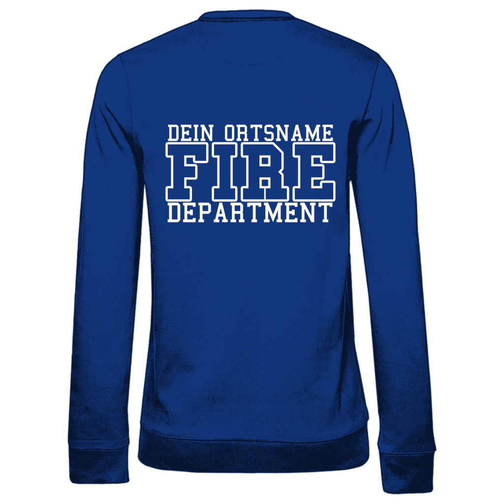 Damen Sweatshirt - Fire Department (Personalisierbar)