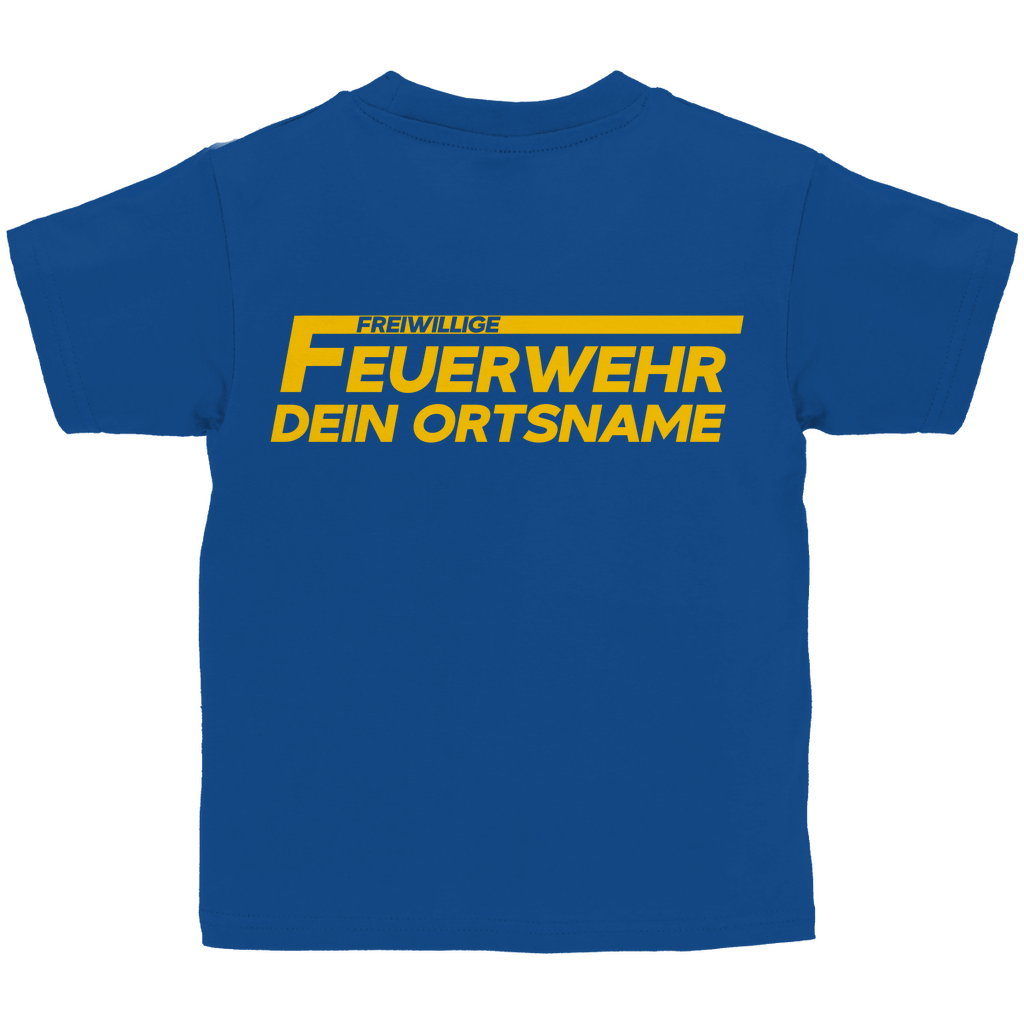 Kinder T-Shirt - Freiwillige Feuerwehr Gelb [Personalisierbar]