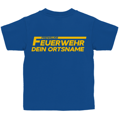 Kinder T-Shirt - Freiwillige Feuerwehr Gelb [Personalisierbar]